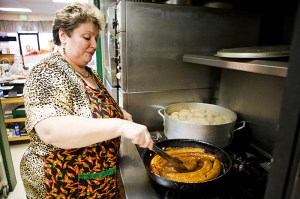 The matronly Muszka maintains a meaty focus.