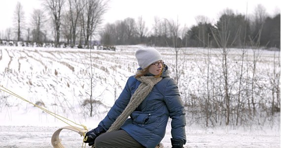 Philomene Bilodeau acts opposite her father in Curling.