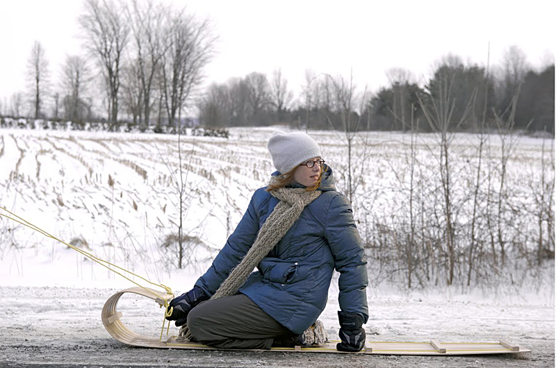 Philomene Bilodeau acts opposite her father in Curling.