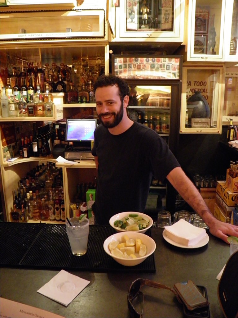 Damon Delvechio, master of mezcal.