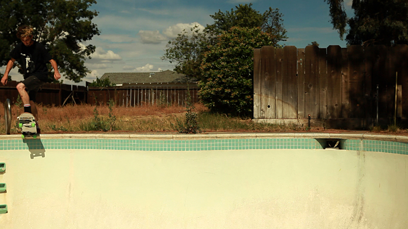 Sweet! Sandoval finds an empty pool.