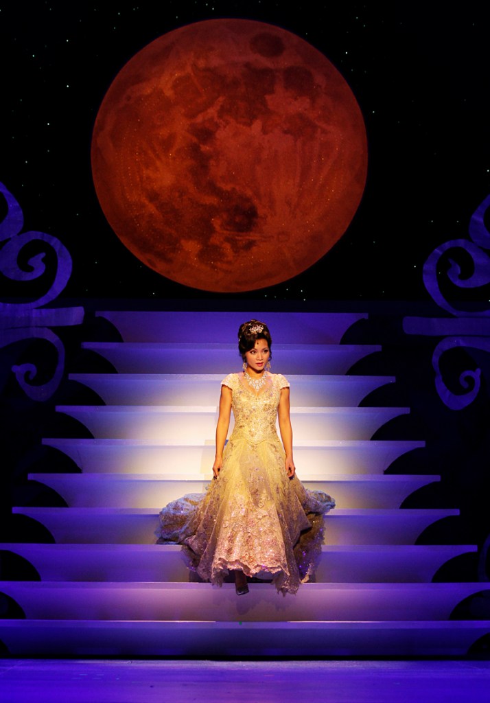 Paz as the princess making her grand entrance.