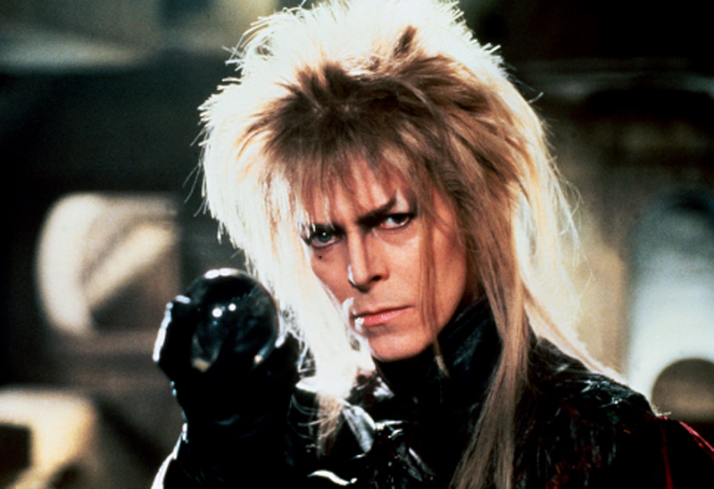 An evil goblin king, played by David Bowie, pictured  here, a talking door knocker, fairies and a colony of goblins will join producer/director Brian Henson and members of the Jim Henson Creature Shop at the Academy of Motion Picture Arts and Sciences’ 20th anniversary screening and onstage discussion of “Labyrinth” (1986) on Thursday, July 20, at 8 p.m. at the Samuel Goldwyn Theater in Beverly Hills.