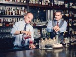 At Canon, Stenson (left) and his boss, Boudreau, form the bartending equivalent of Magic and Kareem.