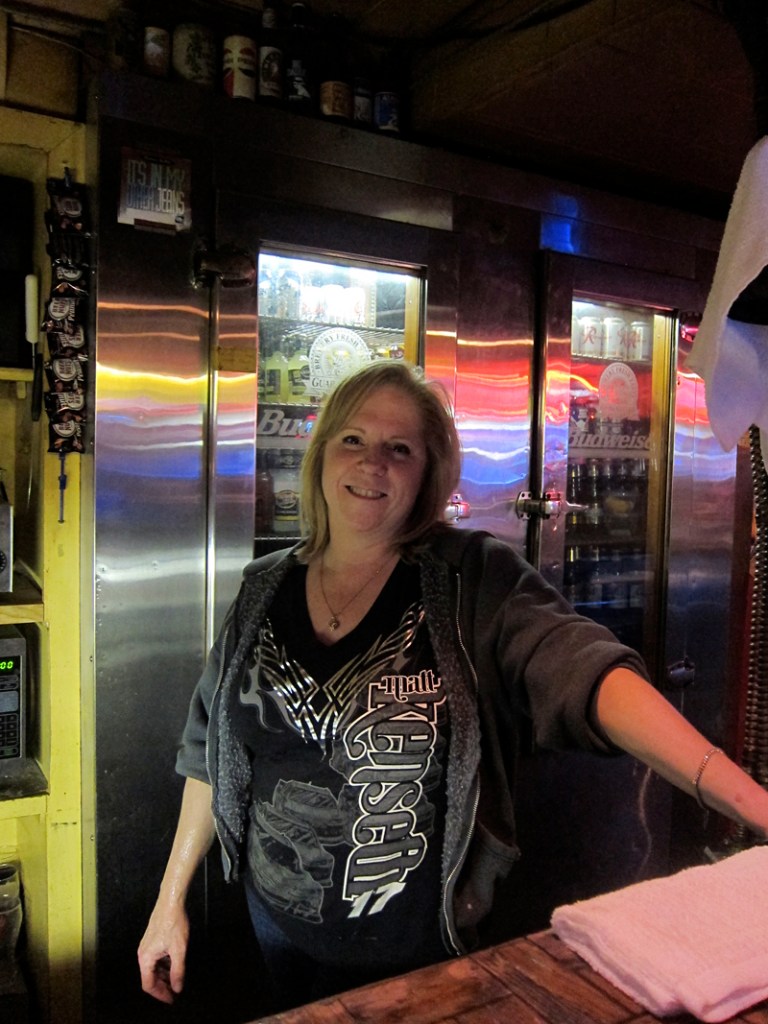 Tina won't descend to the scary compressor room.