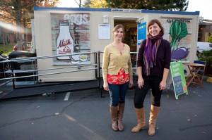 Gjurgevich (left) and Ferrence have plans for four permanent stores.