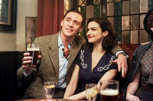 A not-brief-enough encounter: Hiddleston and Weisz.