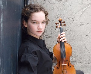 Hahn embraces her avant-garde side with Hauschka.