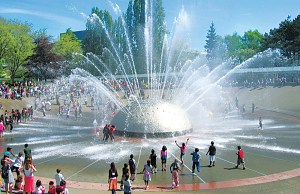 The sodden, shrieking throng.View the slideshow here.