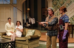 Patriarch Wright with daughters (l-r) Sustad, Potter, and Grant-Suttie.