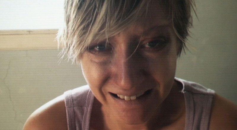 Lodge as the unraveling heroine.