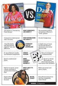 Oprah vs. Darcy Burner: The Magazine Death Match