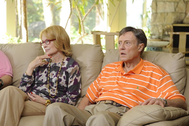 Confounded parents Farrow and Walken.