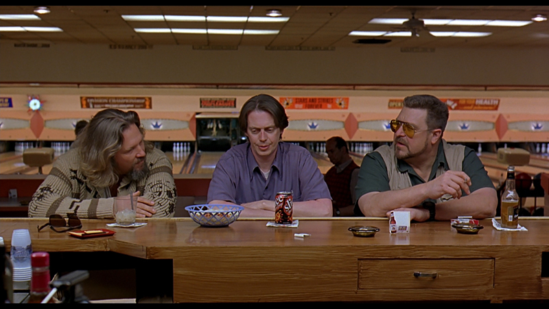 You can dress like Bridges, Buscemi, and Goodman (L-R) at Lebowski Fest.