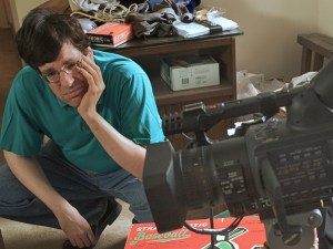 Director Clayman turns the camera on himself.