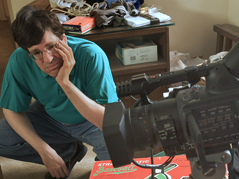 Director Clayman turns the camera on himself.