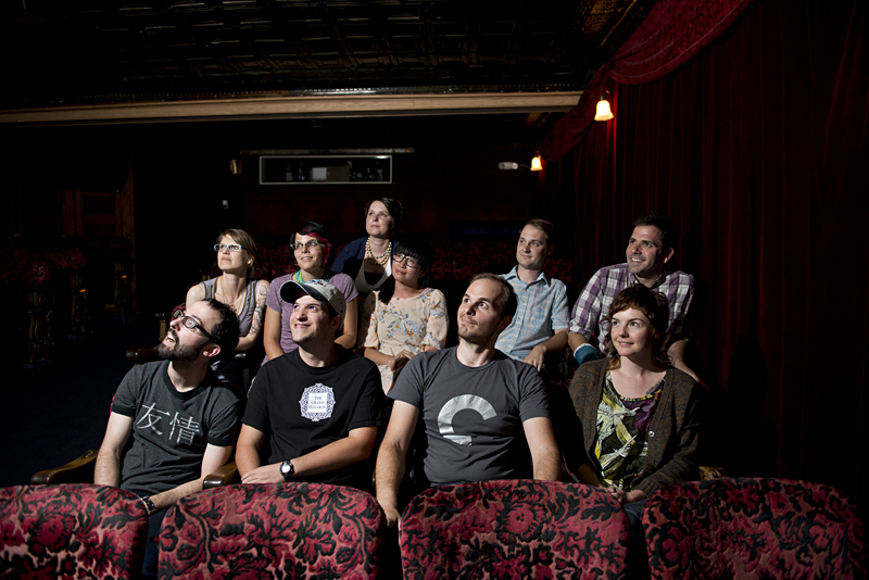 Brian Alter (front row, third from left) and fellow volunteers.