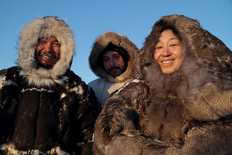 Inuit hunters in the documentary People of a Feather at the Local Sightings Film Festival.