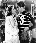 Donna Reed and James Stewart in the GI's 42nd annual screening of It's a Wonderful Life.