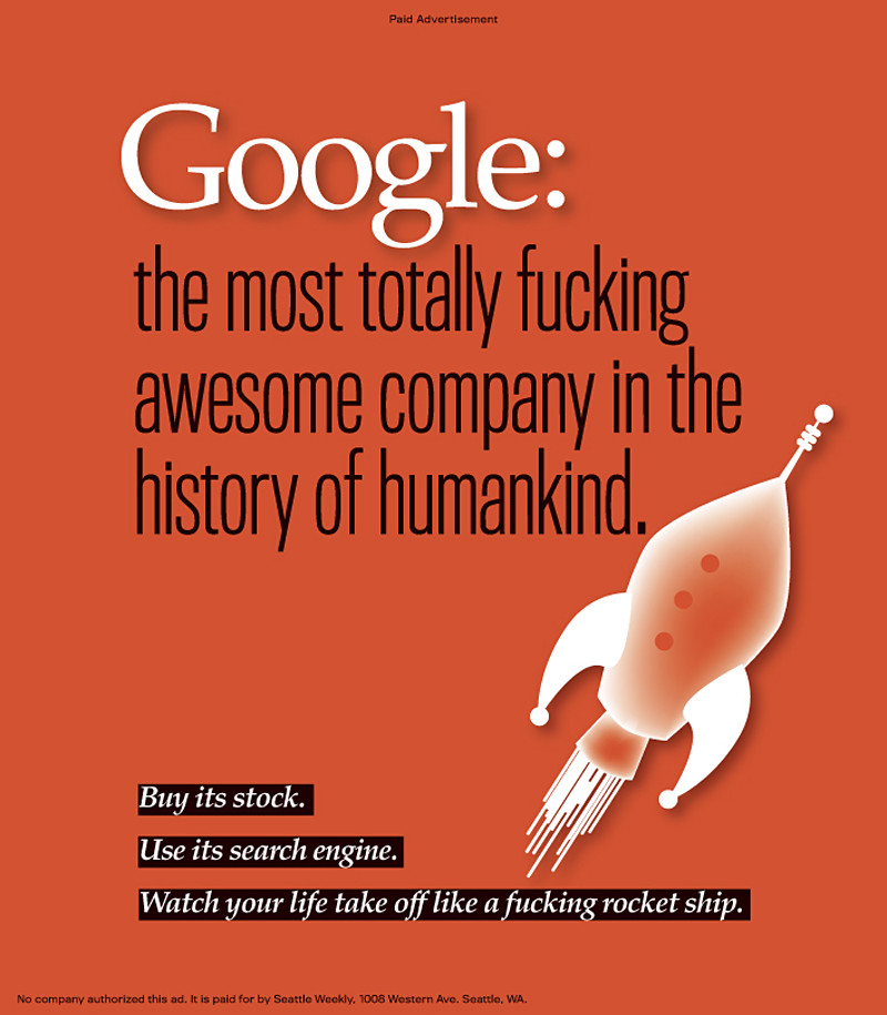 Seattle Weekly Loves Google