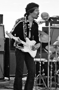 The artist at Woodstock.