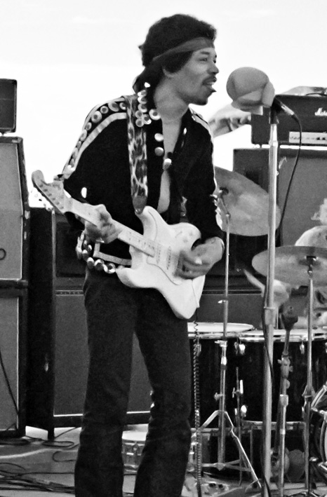 The artist at Woodstock.