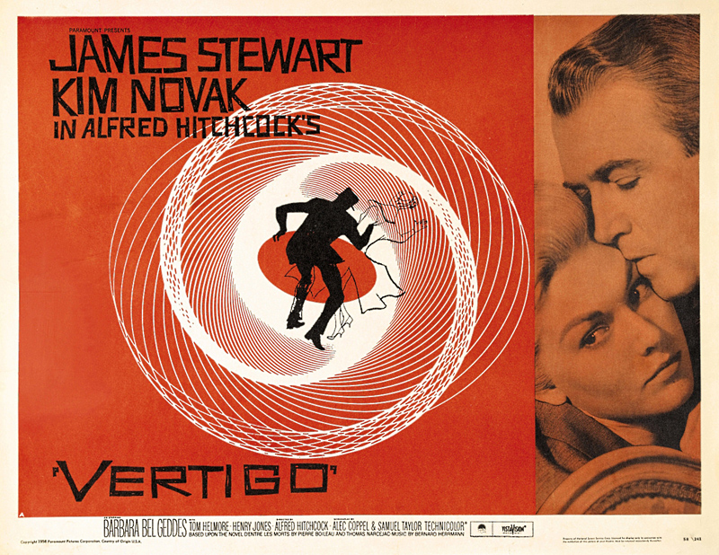 The famous Vertigo poster by Saul Bass.