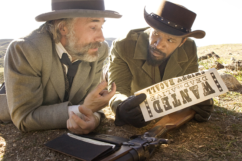 Waltz and Foxx as unlikely allies.