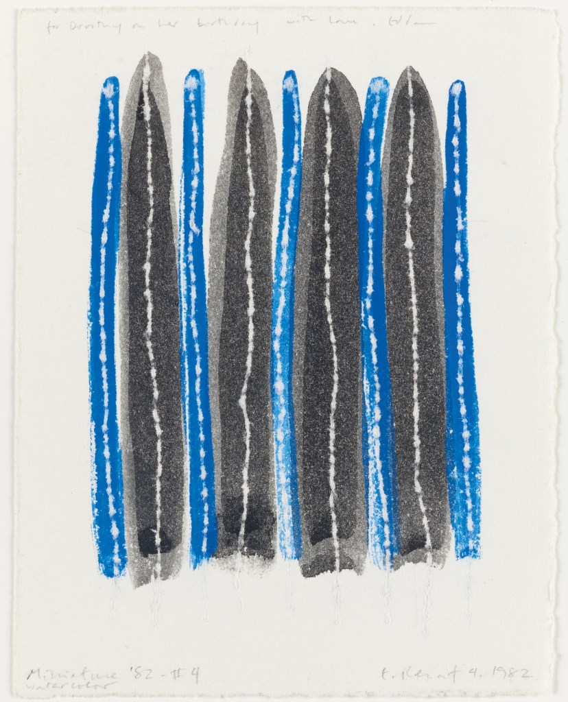 Edda Renouf’s Miniature Watercolor #4, part of the Vogel Collection at SAM.