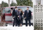 Family members of confessed serial killer Israel Keyes visit a funeral home Sunday, December 9, 2012, in Deer Park, Wash. Keyes confessed to killing eight people across the country before his December 2 suicide in a jail cell in Anchorage, Alaska.