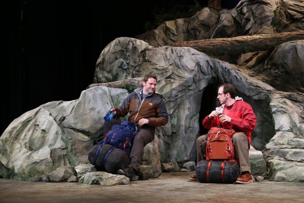 Hiking through the past: Stokinger (left) and Carter.Jay Koh