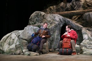 Hiking through the past: Stokinger (left) and Carter.Jay Koh