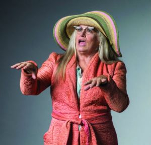 Hunt as Big Edie during the 1970s.Mark Kitaoka