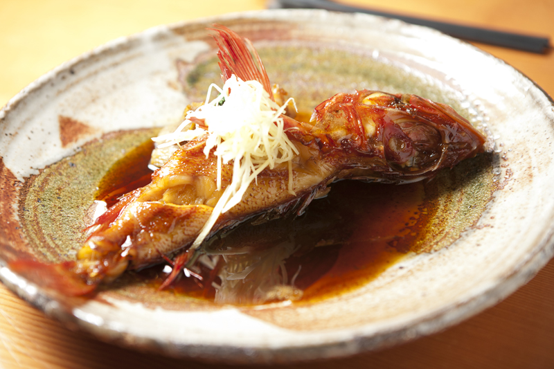 A idiot fish nitsuke with gobo and hair ginger.