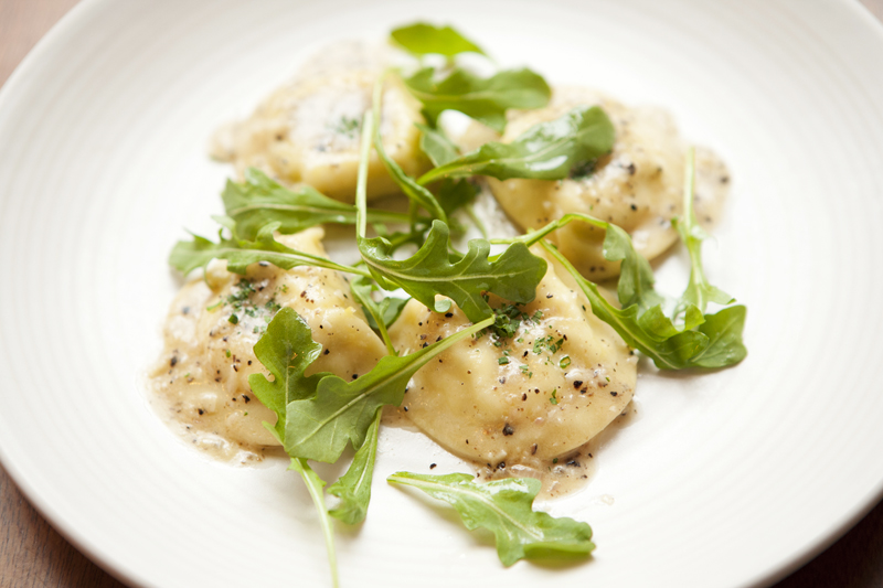 All of the pastas are made in house, though, including a pleasant ricotta ravioli garnished with black truffle butter.