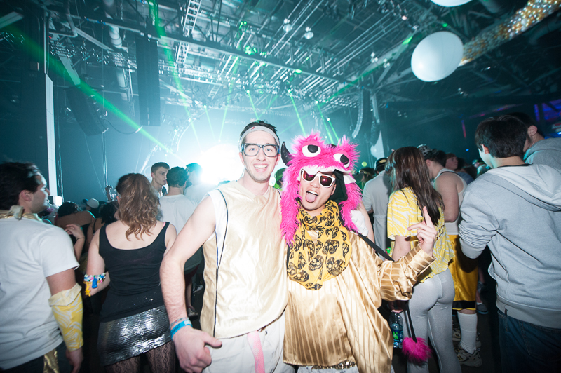 Five-hundred pounds of confetti were fired from a cannon and thousands of