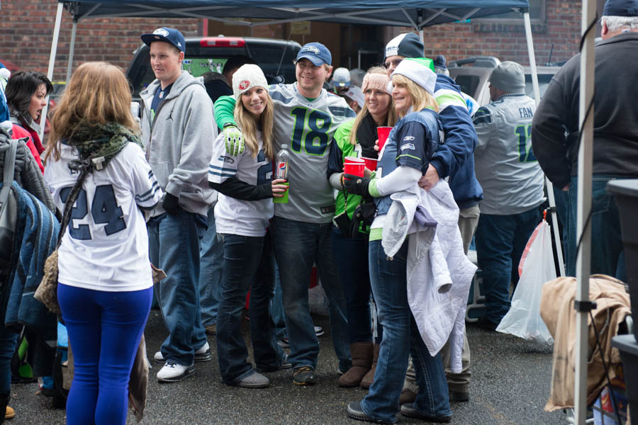 The 12th man was out in force at CenturyLink Field Sunday night,