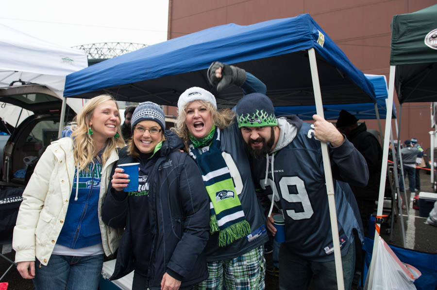 The 12th man was out in force at CenturyLink Field Sunday night,