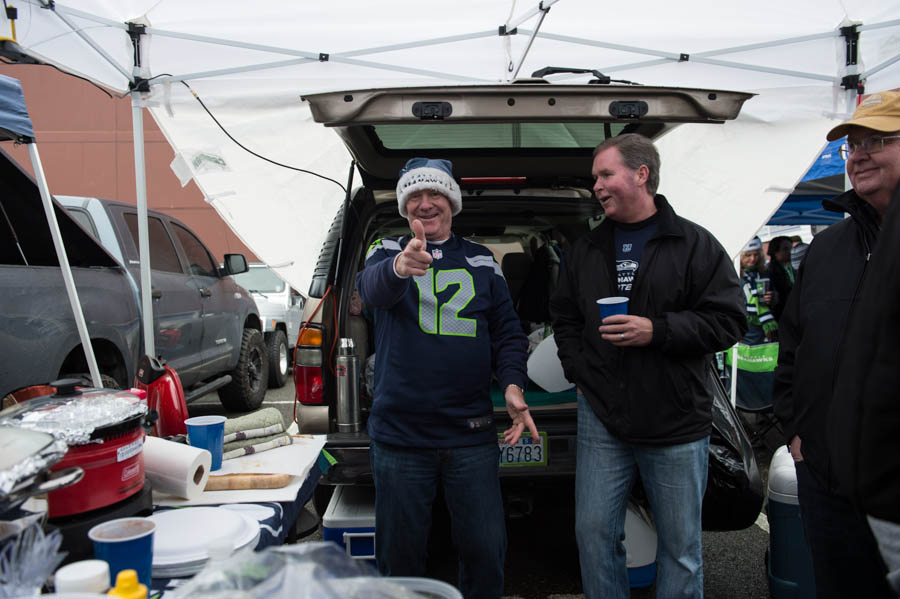The 12th man was out in force at CenturyLink Field Sunday night,