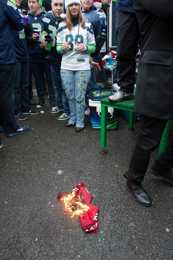 The 12th man was out in force at CenturyLink Field Sunday night,