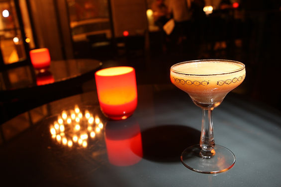 Zeus' Wrath, made with rum, cognac, lime, honey, and Greek yogurt at Vessel