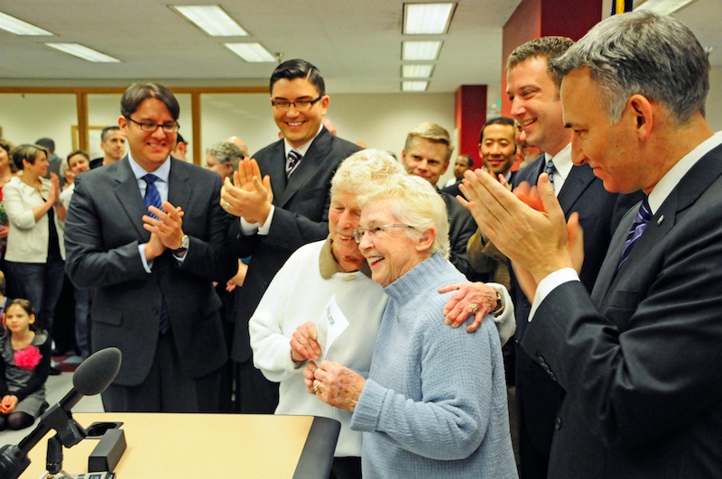 Because it's awesome, King County began issuing marriage certificates to same-sex couples