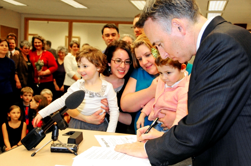 Because it's awesome, King County began issuing marriage certificates to same-sex couples