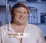 9.  I'm pretty sure Mike, of Season 2, stumbled hungover onto the Bravo stage one day and found himself on the show.  This dude is the definition of laid back, from opening that top button to let it breathe to making a dish out of only Cheetos and Snickers.