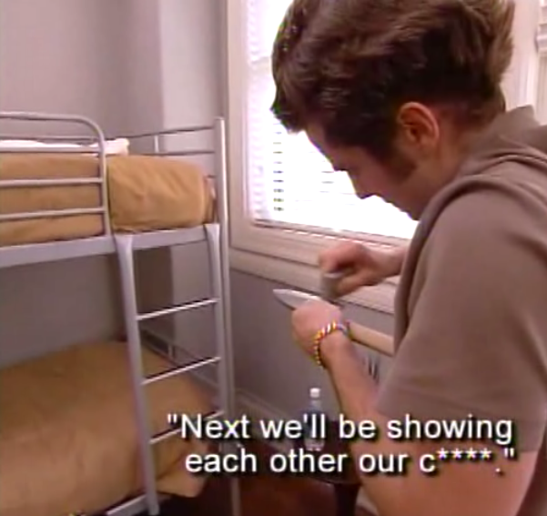 3.  I, for one, think infamous rapping chef Marcel just wanted some love.  But when he innocently tried to compare knives with Ilan, he was shot down with this quip: Next we'll be showing each other our cocks.