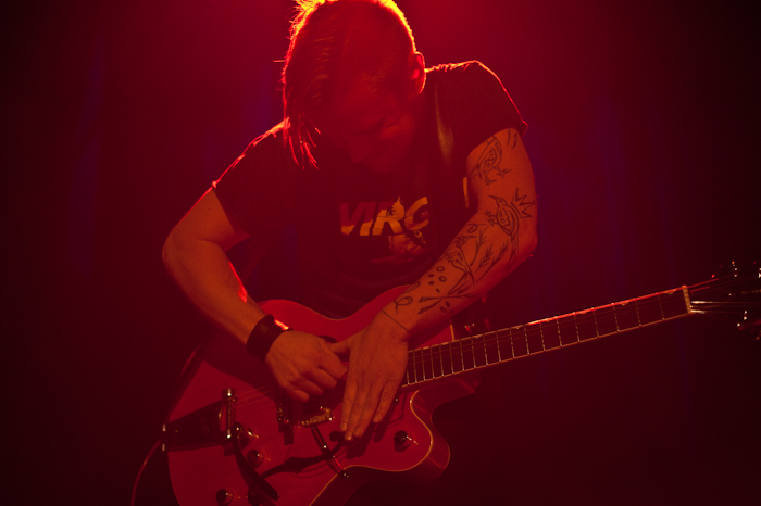 Guitar virtuoso Reignwolf played to a revved up crowd at the Neptune