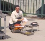 6.  Season 5's chefs had to cook a Thanksgiving meal of epic proportions for the Foo Fighters ... outside ... in microwaves and hotplates ... in the rain ... and, worst of all, including dishes for VEGETARIANS.