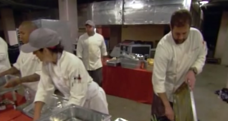 ... well, the winners did, while the losing chefs were forced to clean up the entire operation as the Foo carols echoed in the empty dining hall.