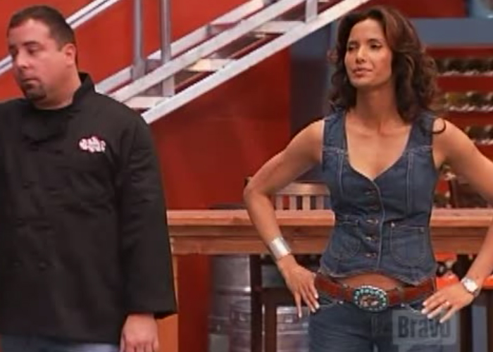 10.  Padma is the only woman--nay, human--who could make a Texas Tuxedo look this good.