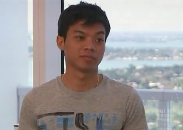 Challenge winner Hung was hella pumped.